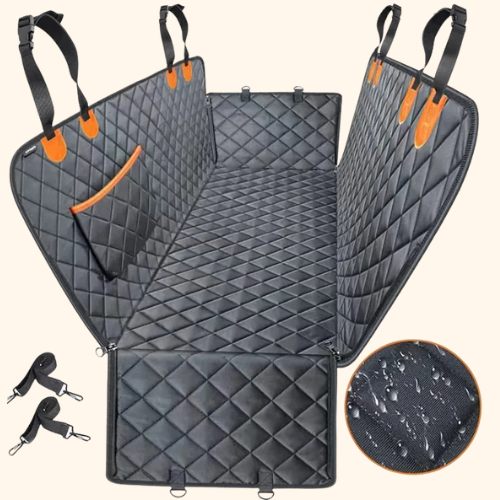Dog Travel Seat, Car Seat Cover, Hammock, Scratch-Proof, Waterproof, Non-Slip, Durable, Soft, Pet Carrier for Cars, Trucks, and SUVs