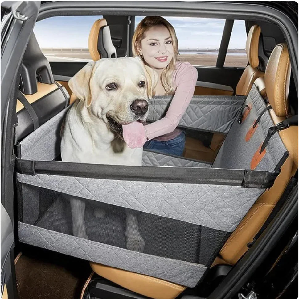 Premium Waterproof & Dirt-Resistant Dog Bed for Car Travel