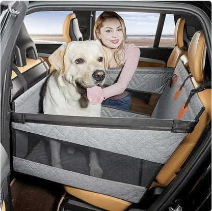 Premium Waterproof & Dirt-Resistant Dog Bed for Car Travel