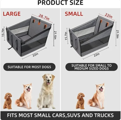 Premium Waterproof & Dirt-Resistant Dog Bed for Car Travel
