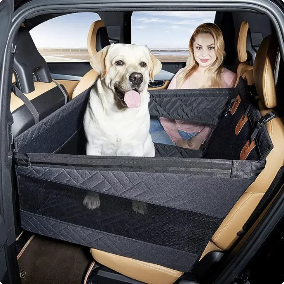 Premium Waterproof & Dirt-Resistant Dog Bed for Car Travel