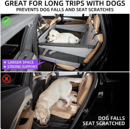 Premium Waterproof & Dirt-Resistant Dog Bed for Car Travel