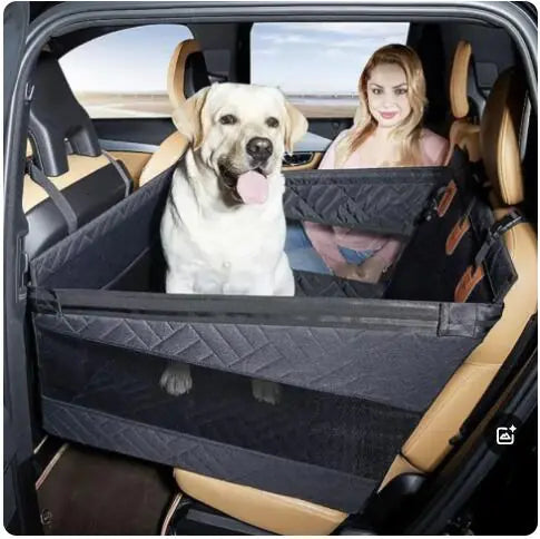 Premium Waterproof & Dirt-Resistant Dog Bed for Car Travel