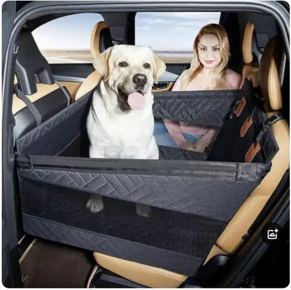 Premium Waterproof & Dirt-Resistant Dog Bed for Car Travel
