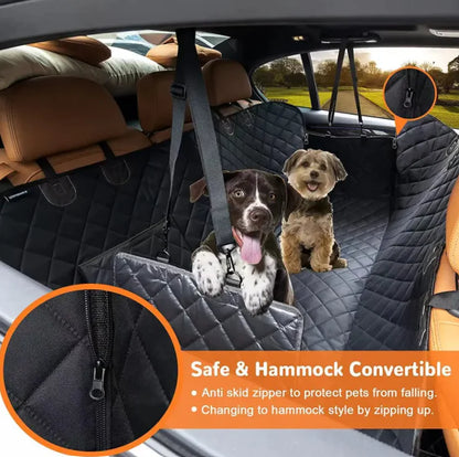 Dog Travel Seat, Car Seat Cover, Hammock, Scratch-Proof, Waterproof, Non-Slip, Durable, Soft, Pet Carrier for Cars, Trucks, and SUVs